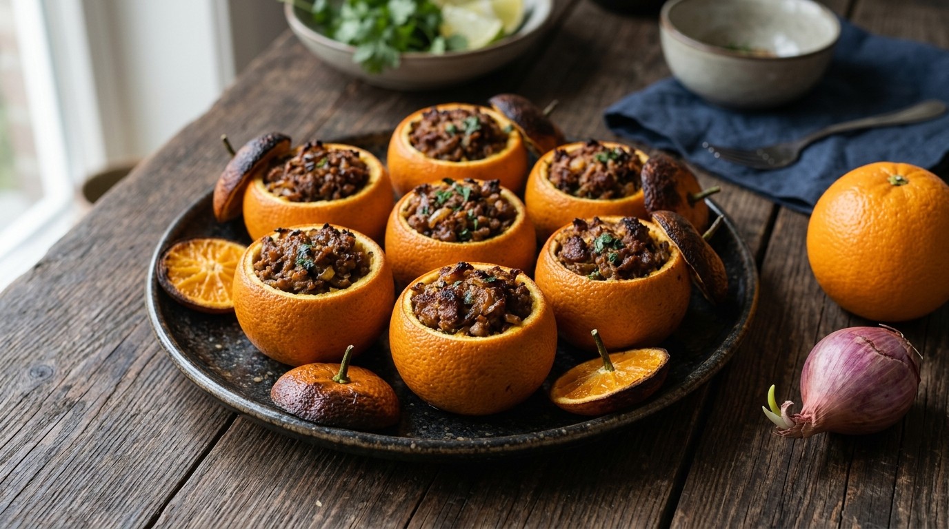 Frikadel Djeruk Manis (Gevulde Sinaasappels)