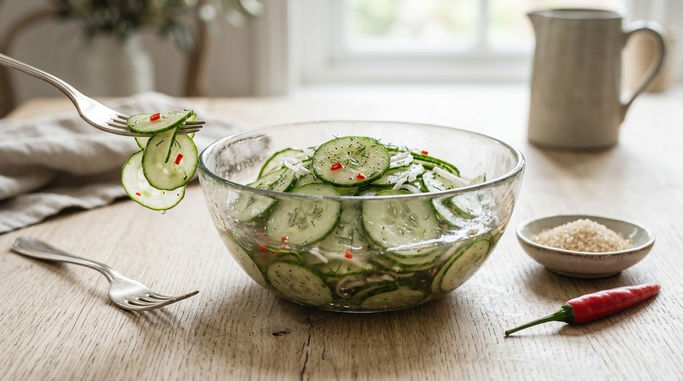 Frisse Komkommersalade