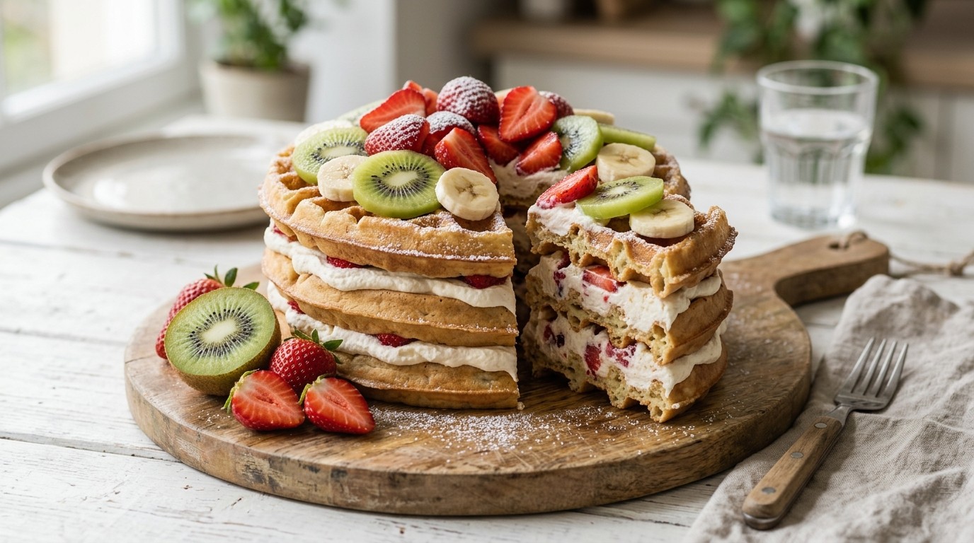 Fruitige Wafeltaart