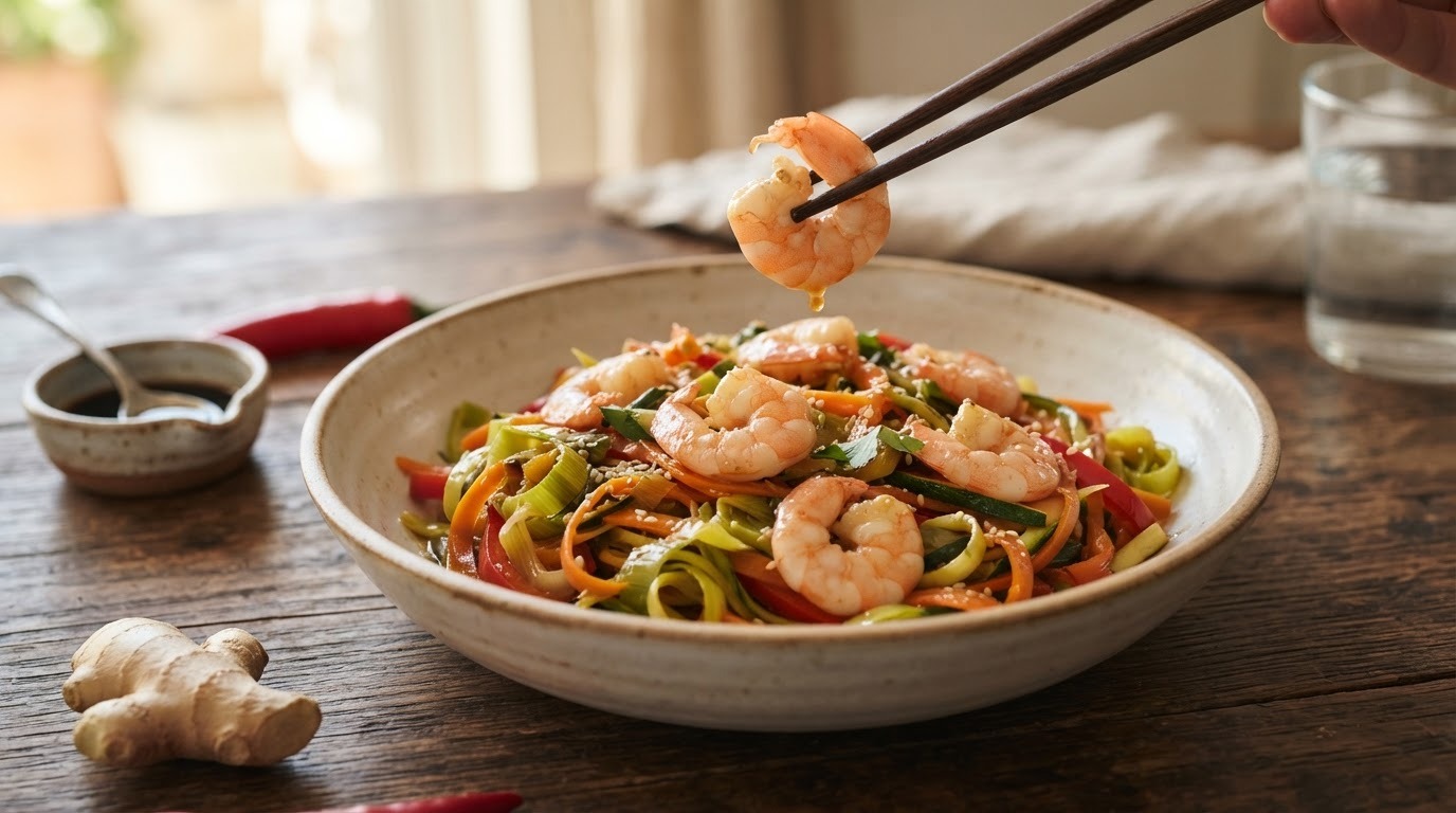 Gamba's op Chinese groenten
