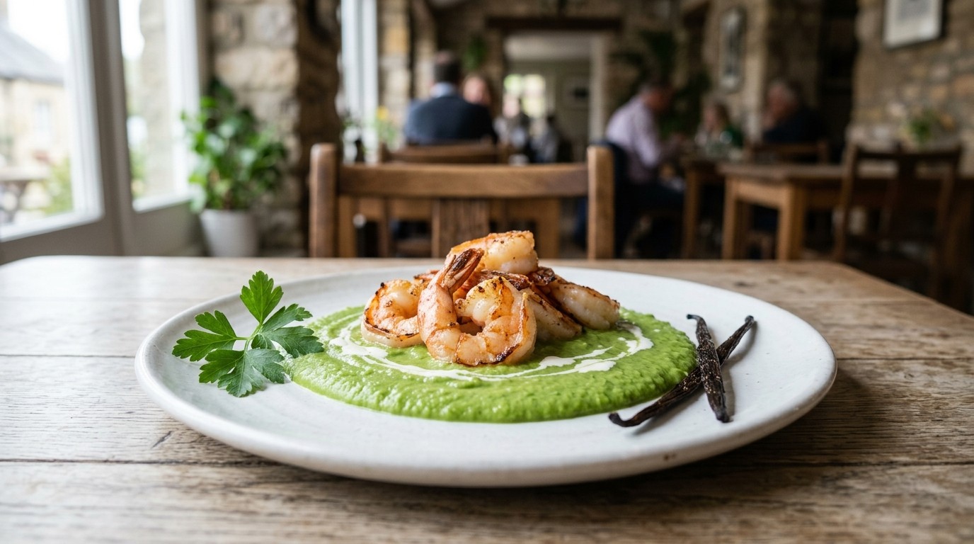 Gamba's op erwten-muntpuree