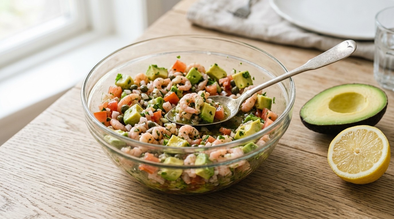 Garnalen-avocadosalade
