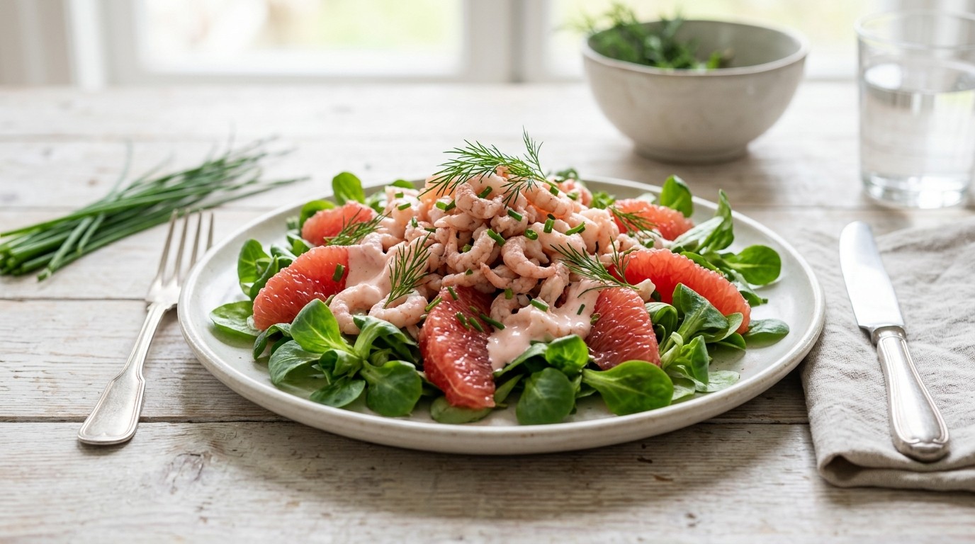 Garnalen-grapefruitsalade