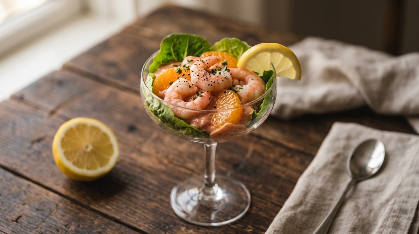 Garnalen-mandarijn Cocktail