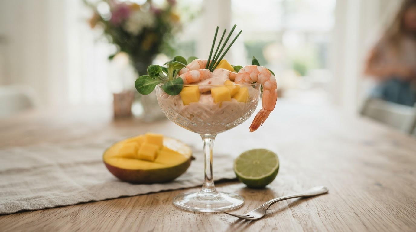 Garnalencocktail met mango