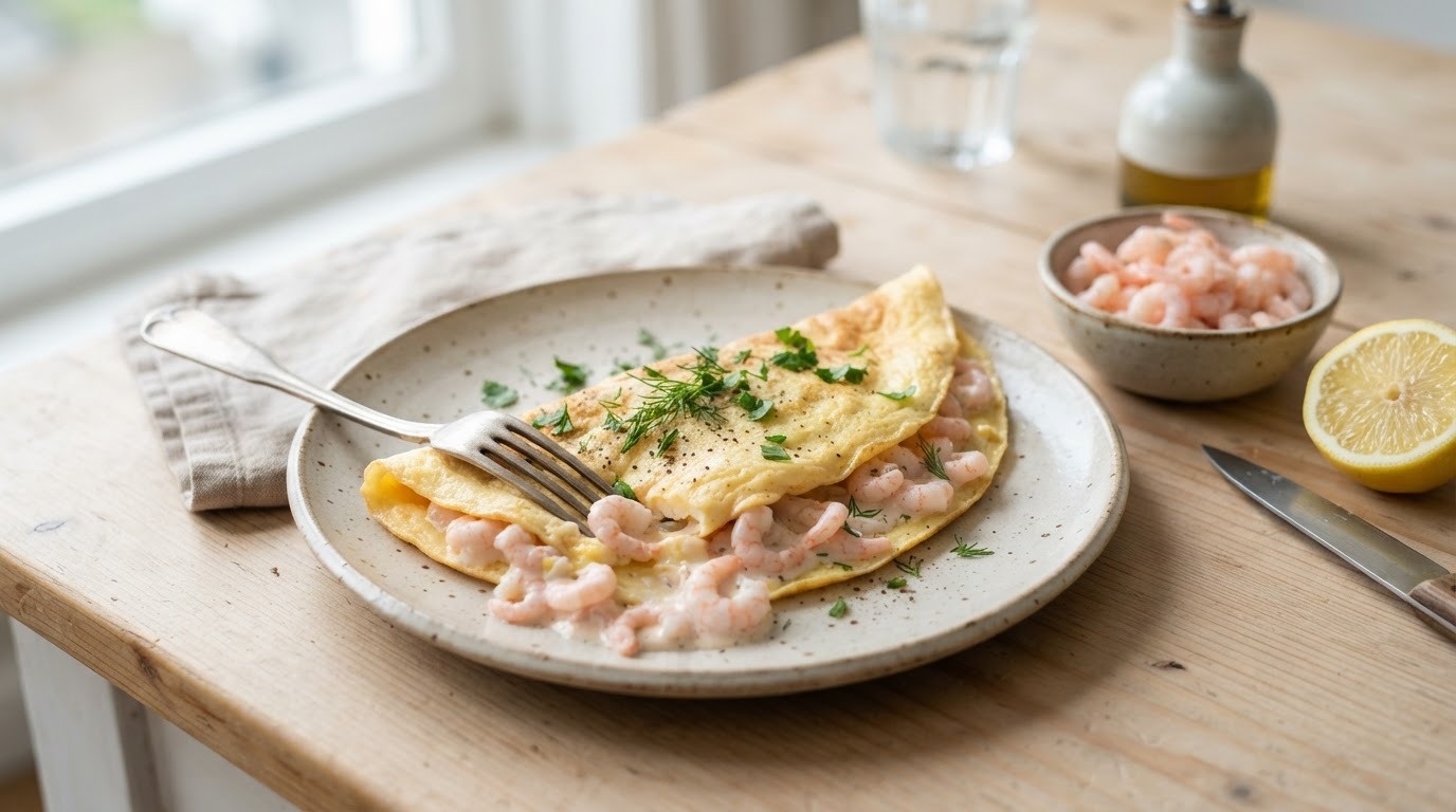 Garnalenomelet