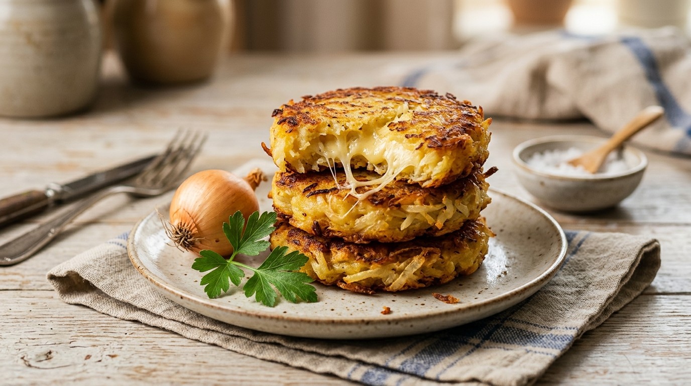 Gebakken Aardappel - Kaas Koekjes