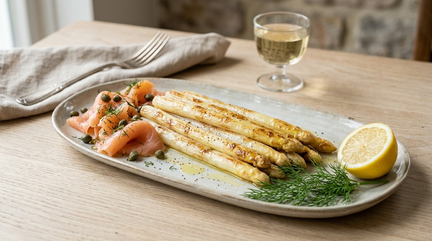 Gebakken asperges