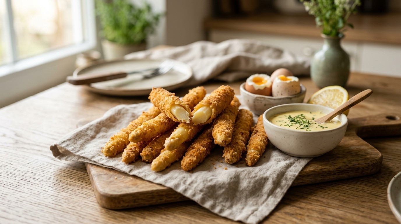 Gefrituurde Asperges