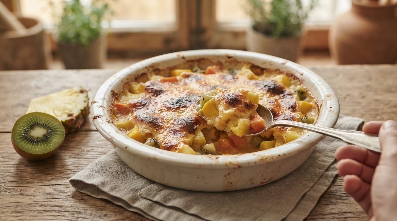 Gegratineerd fruit