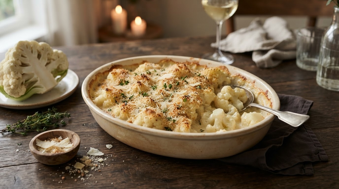 Gegratineerde bloemkool
