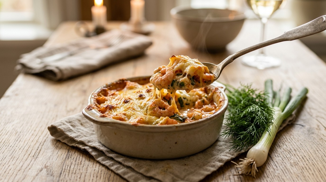 Gegratineerde Garnalen