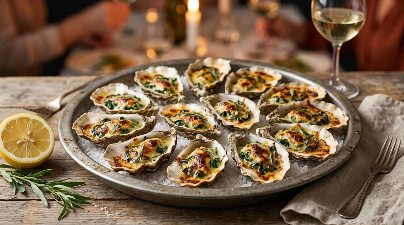 Gegratineerde oesters