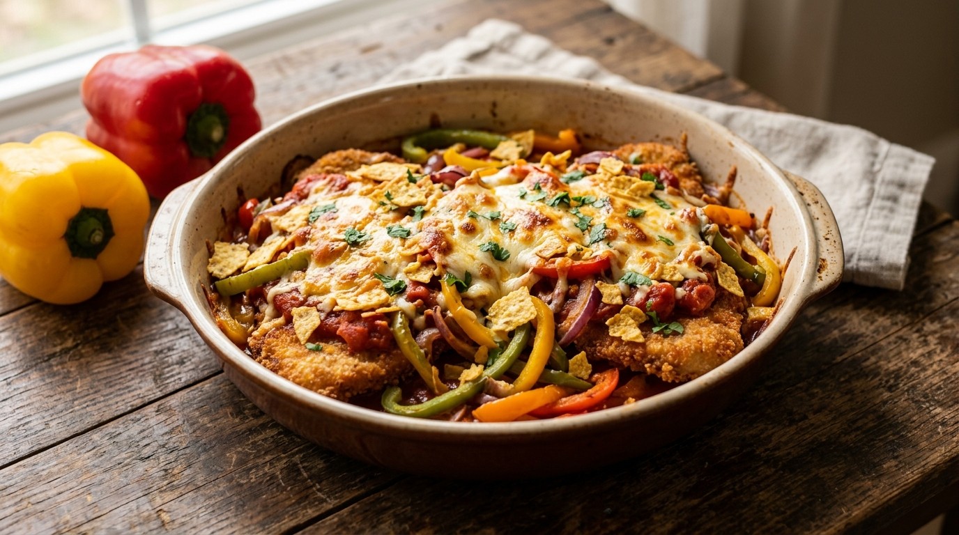 Gegratineerde Tacoschnitzels