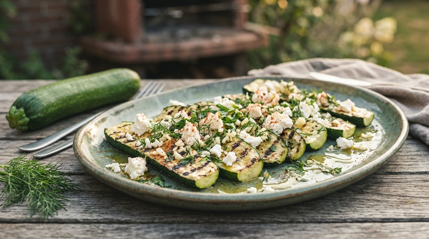 Gegrilde Courgette met Feta