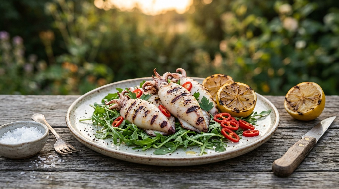 Gegrilde Inktvis