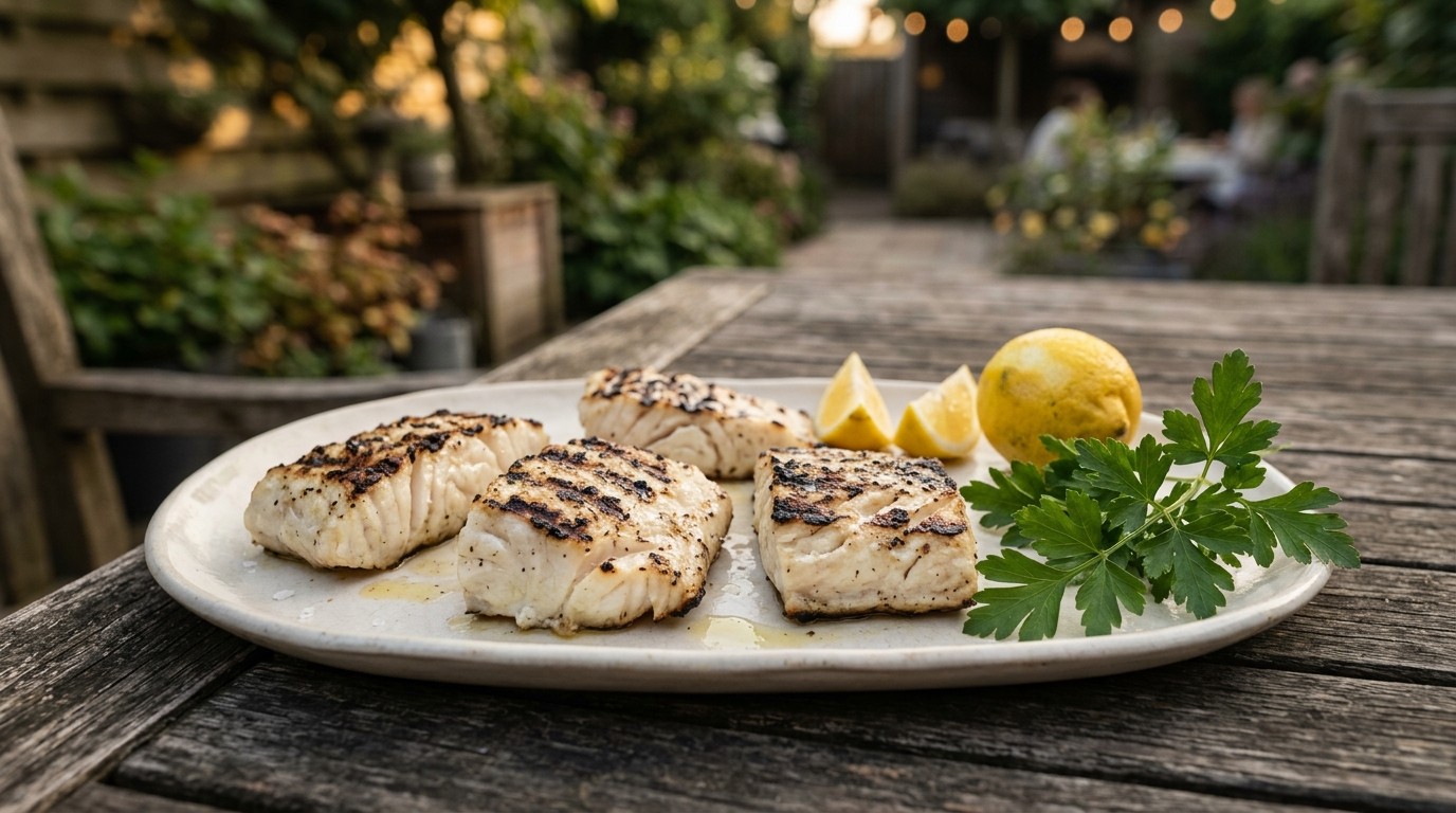 Gegrilde kabeljauw