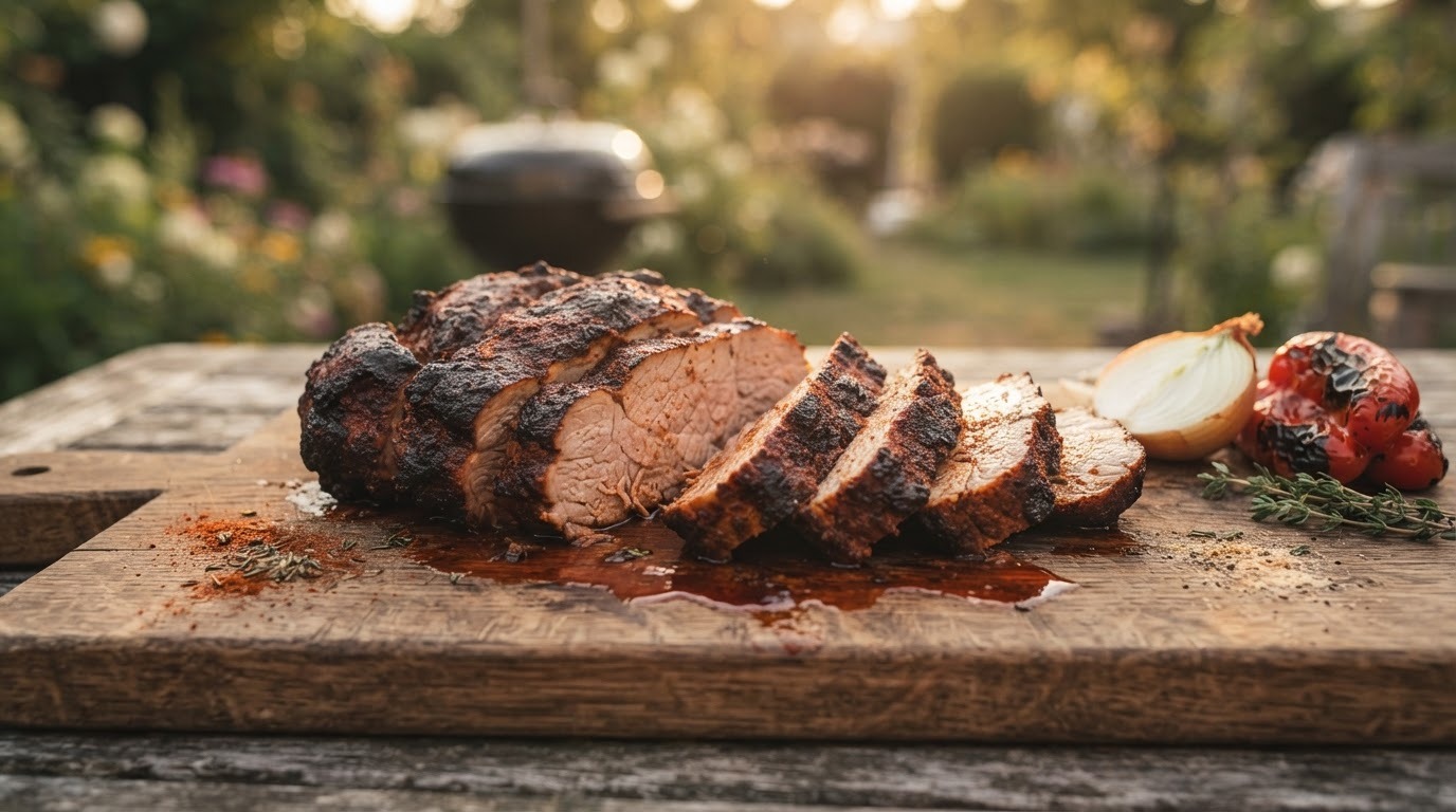 Gegrilde varkensschouder