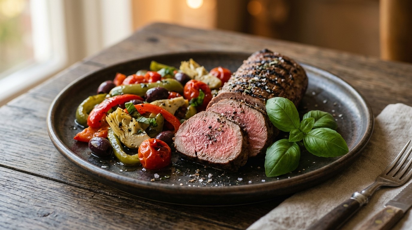 Gegrilleerde rug van ree