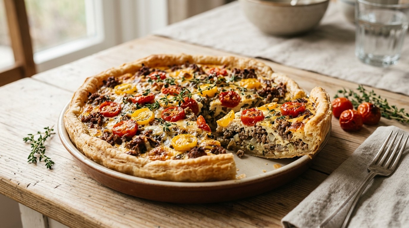 Gehakt quiche