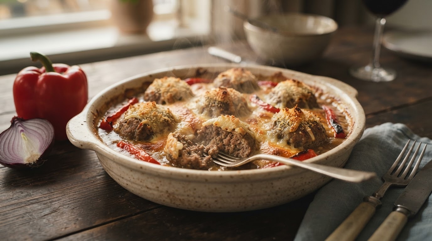 Gehaktbal gratin