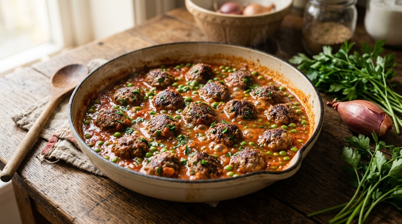 Gehaktballetjes in tomatensaus