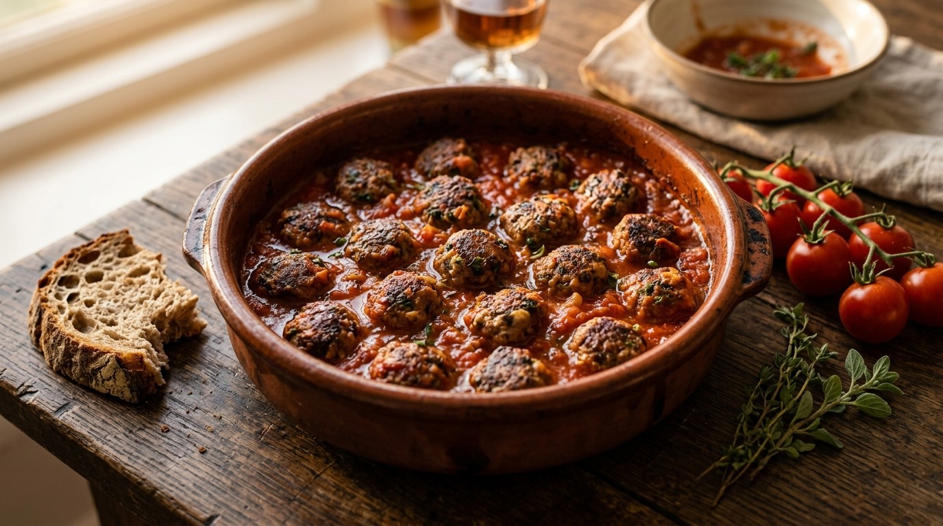 Gehaktballetjes in Tomatensaus