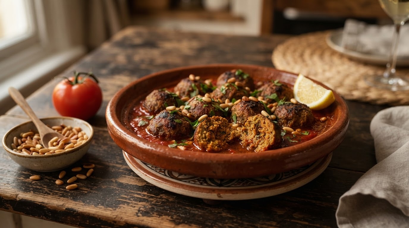 Gehaktballetjes van de pasja met tomatensaus