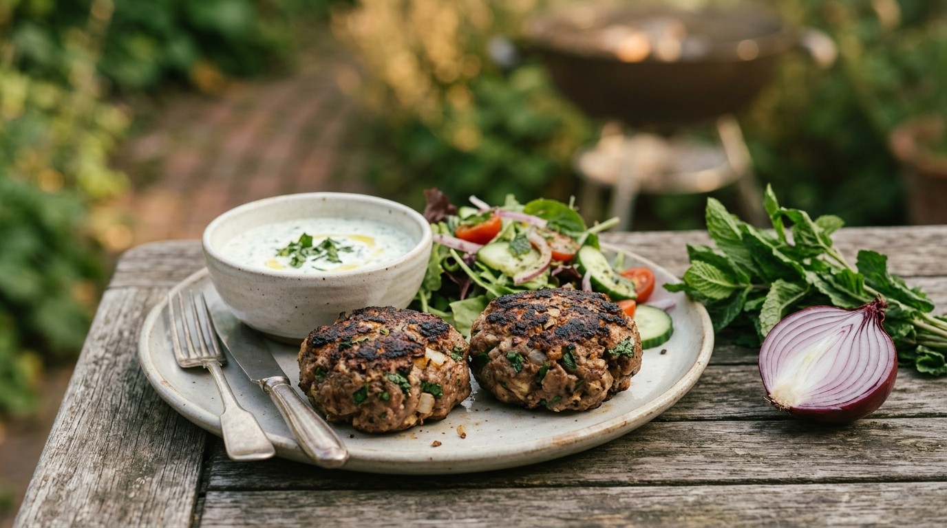 Gehaktburgers met Munt