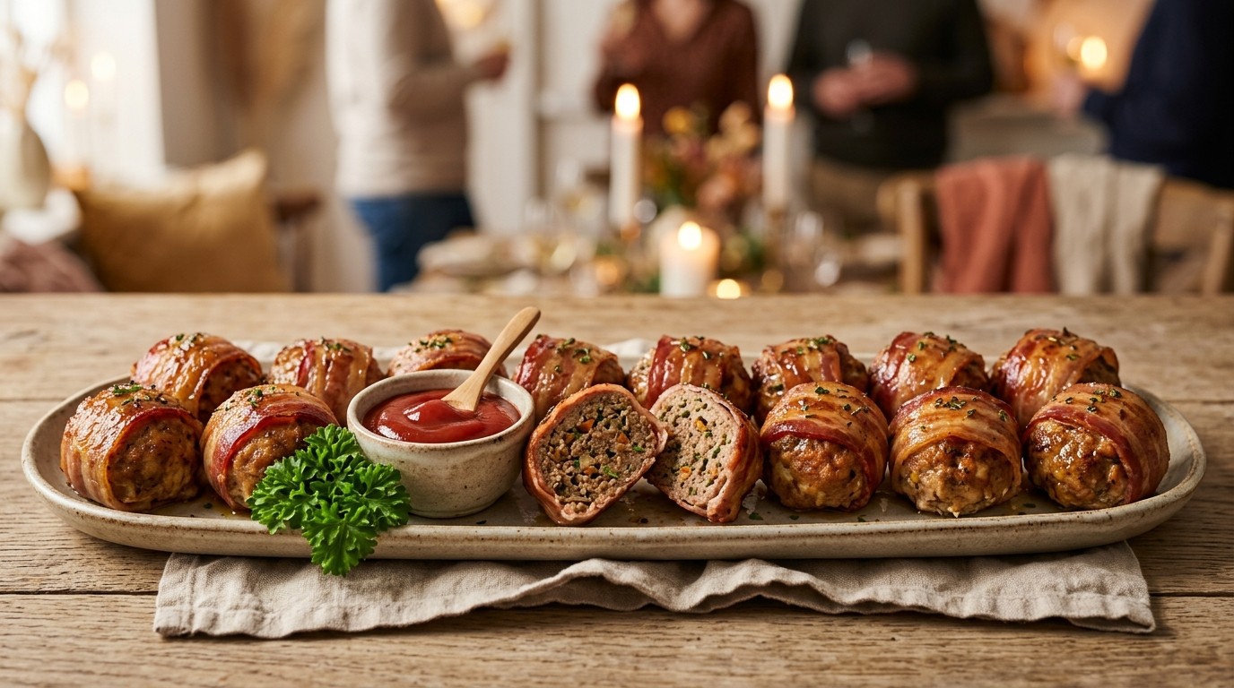 Gehaktmuffins in bacon voor buffet
