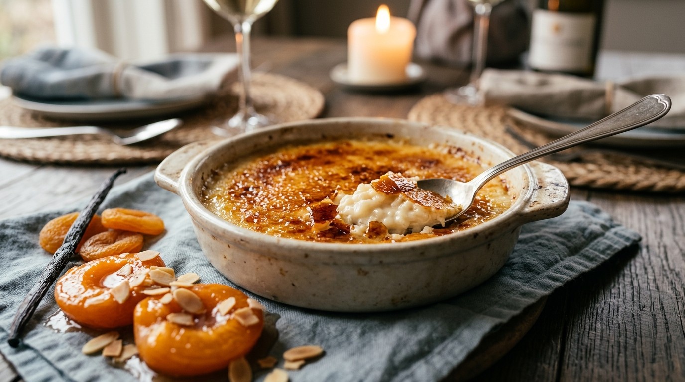 Gekarameliseerde rijstpudding