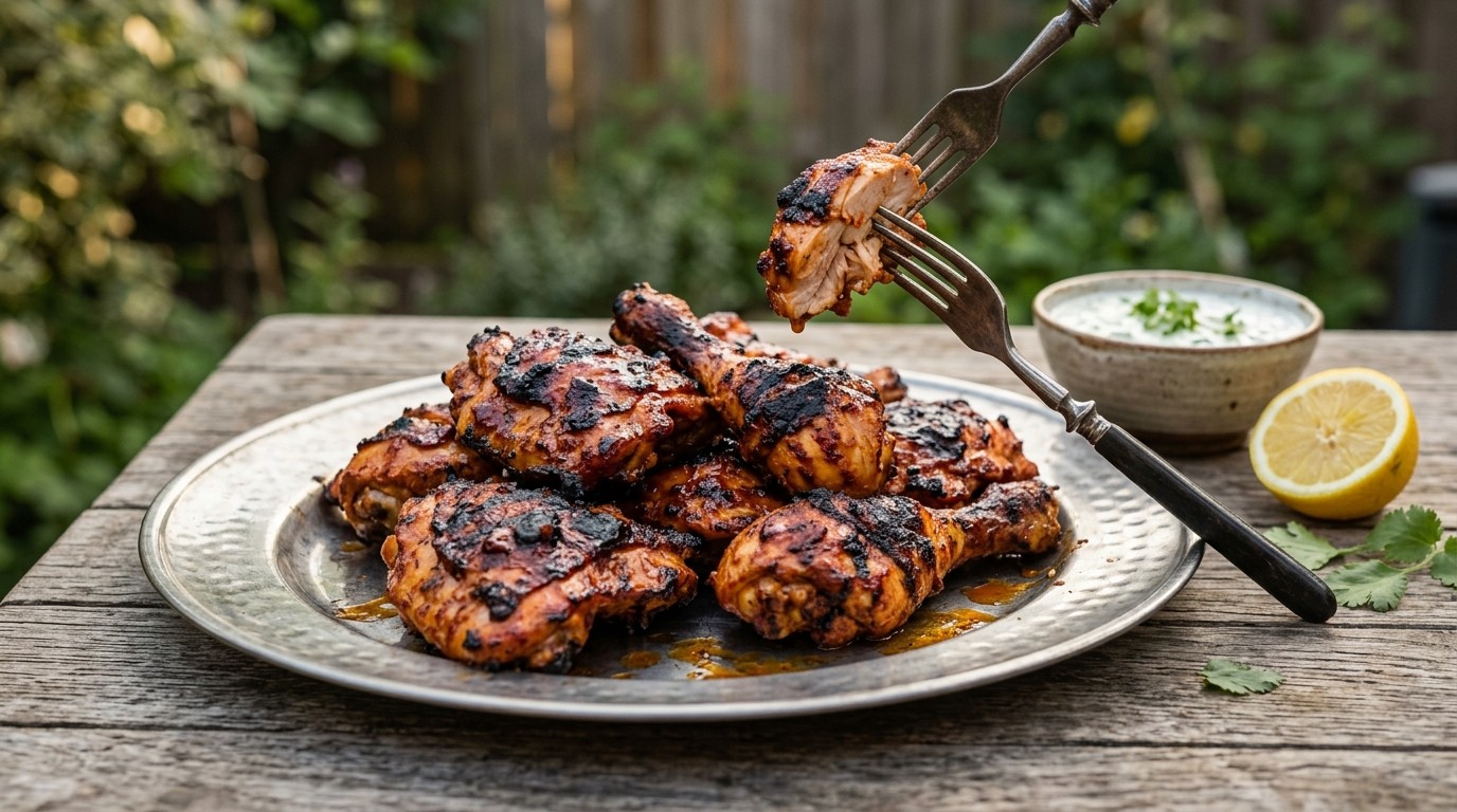 Gemarineerde tandoori-kip