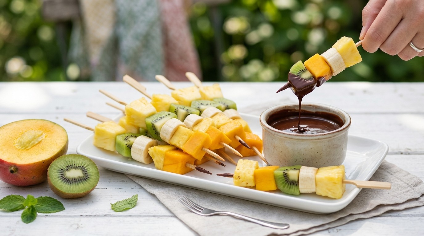 Gemengde fruitspiesjes
