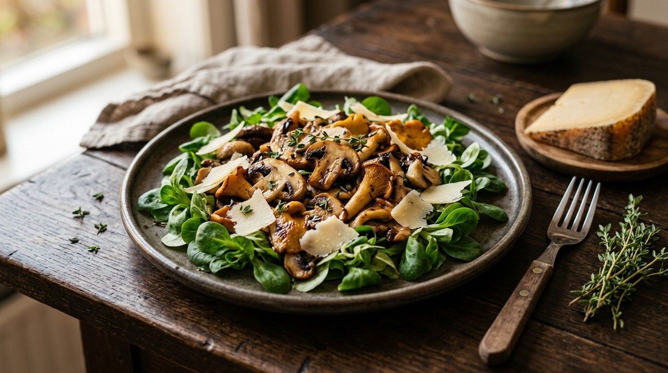 Gemengde paddestoelensalade