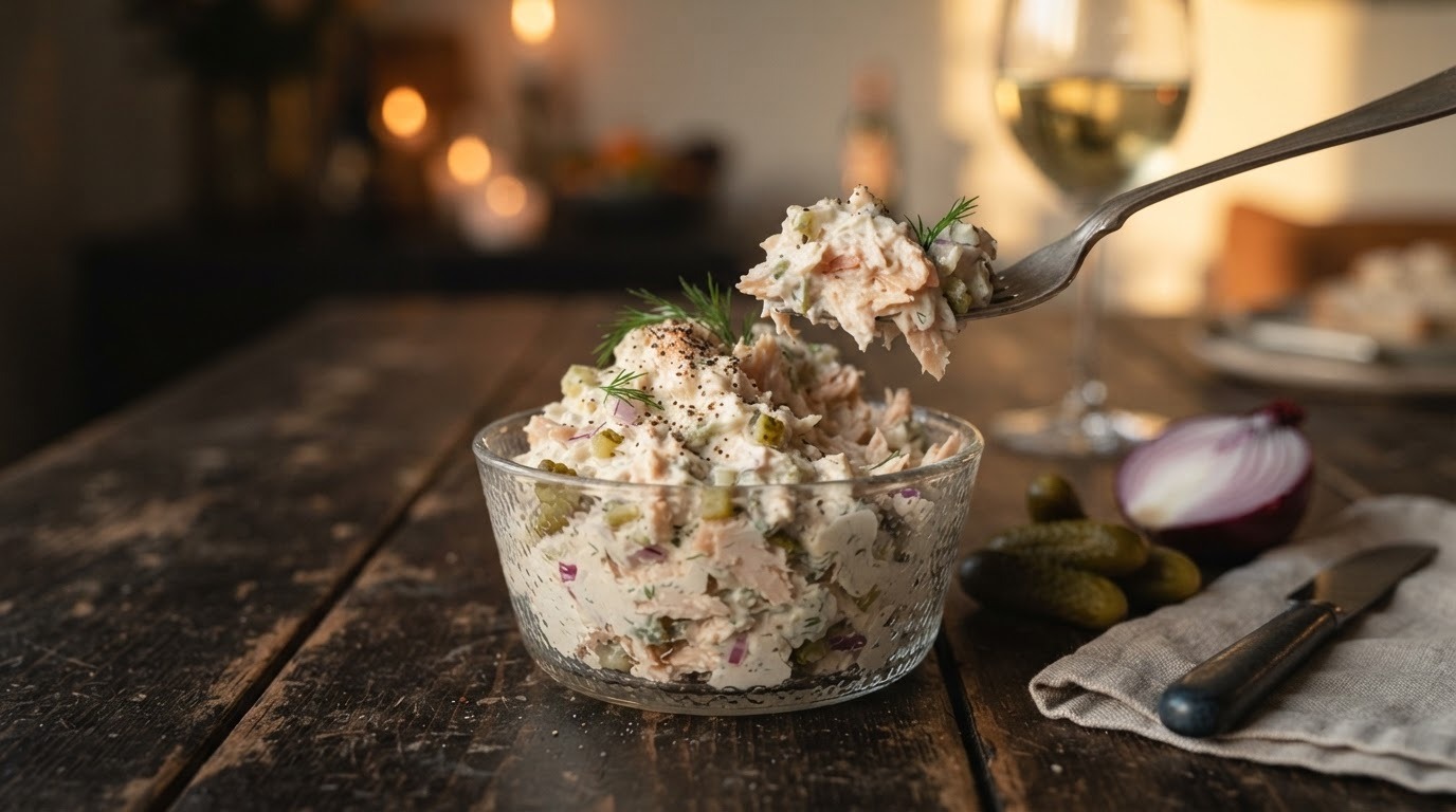 Gerookte forelsalade