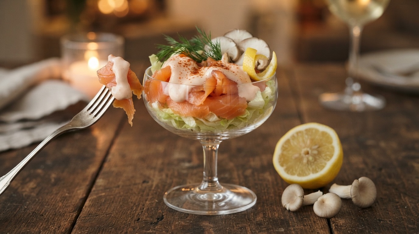 Gerookte zalmcocktail