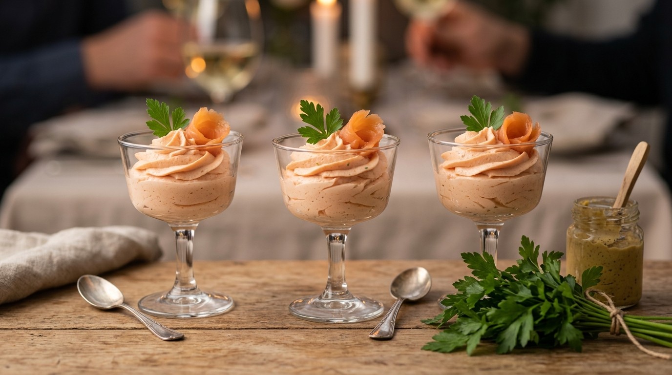 Gerookte zalmmousse