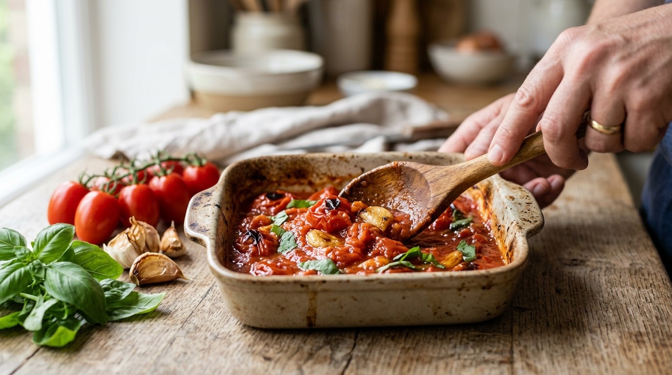 Geroosterde tomatensaus