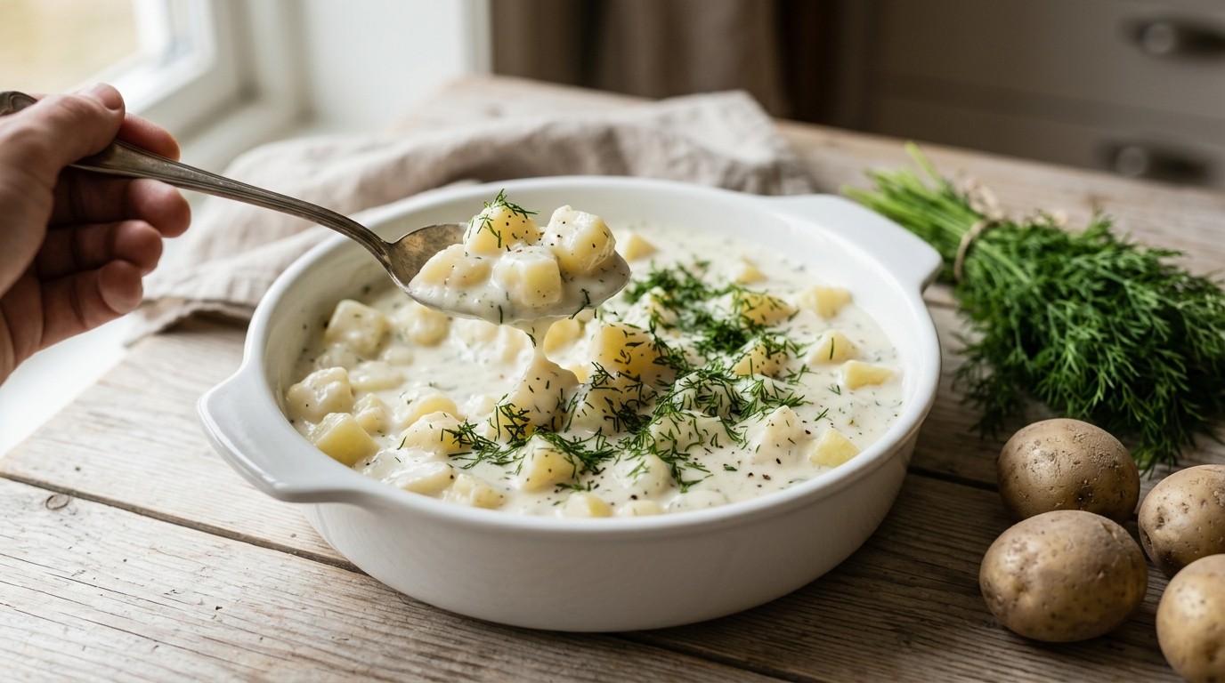 Gestoofde Aardappeltjes met Dille