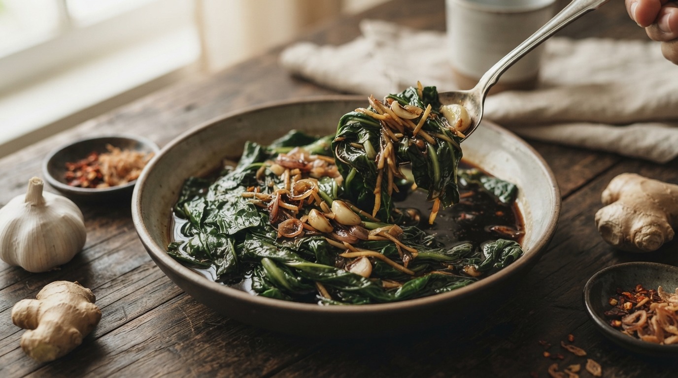 Gestoofde kaisoi in ketjap saus