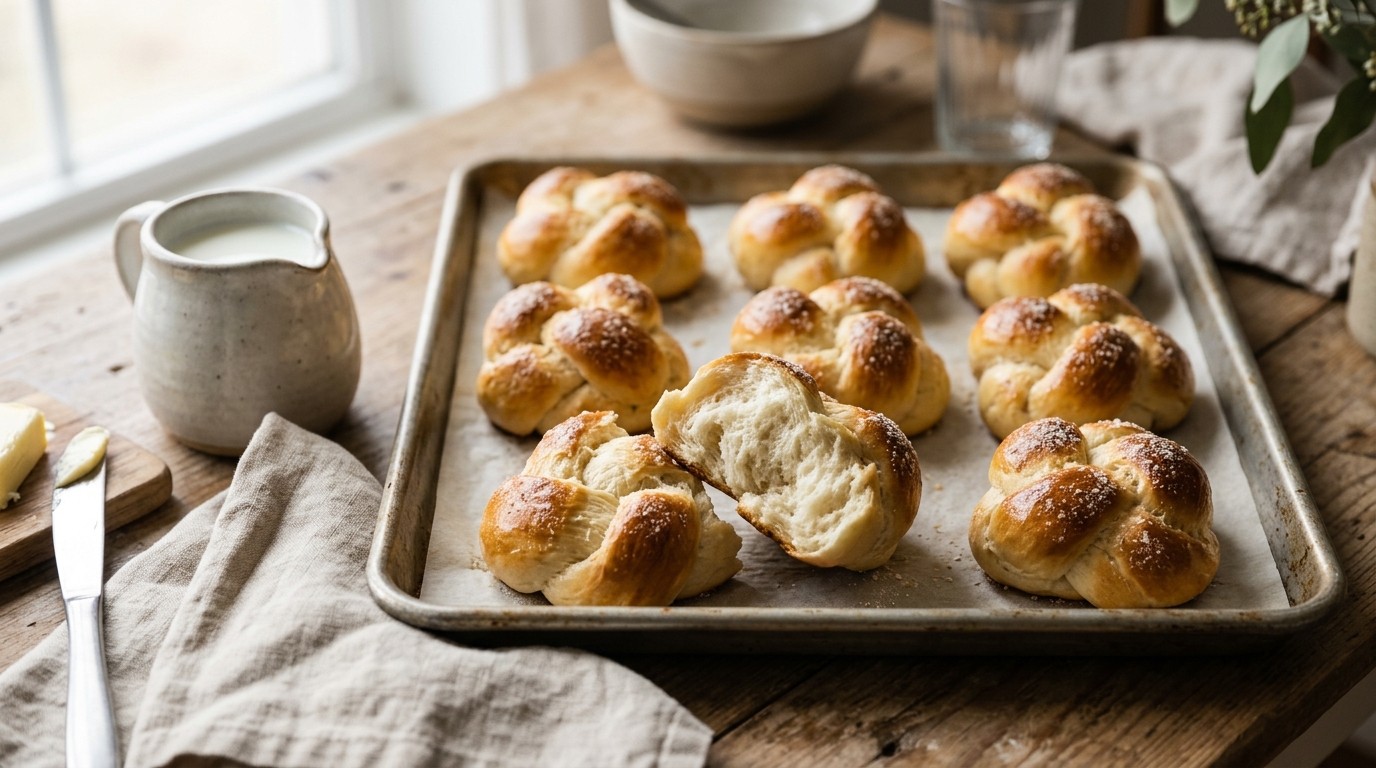 Gevlochten Luxe Broodjes