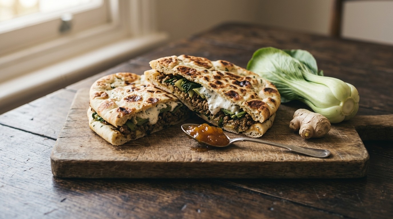 Gevuld naanbrood