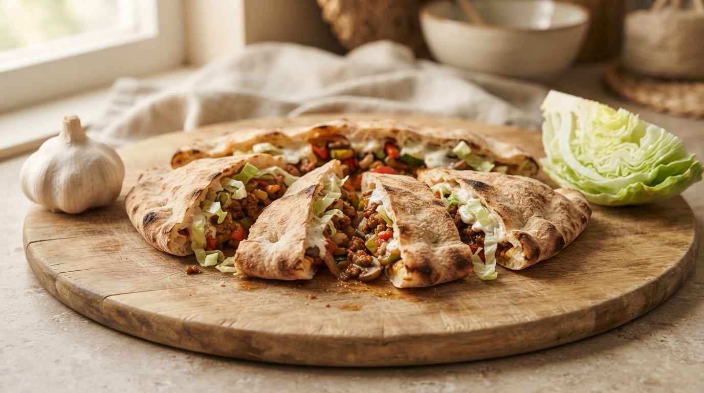 Gevuld Turks brood