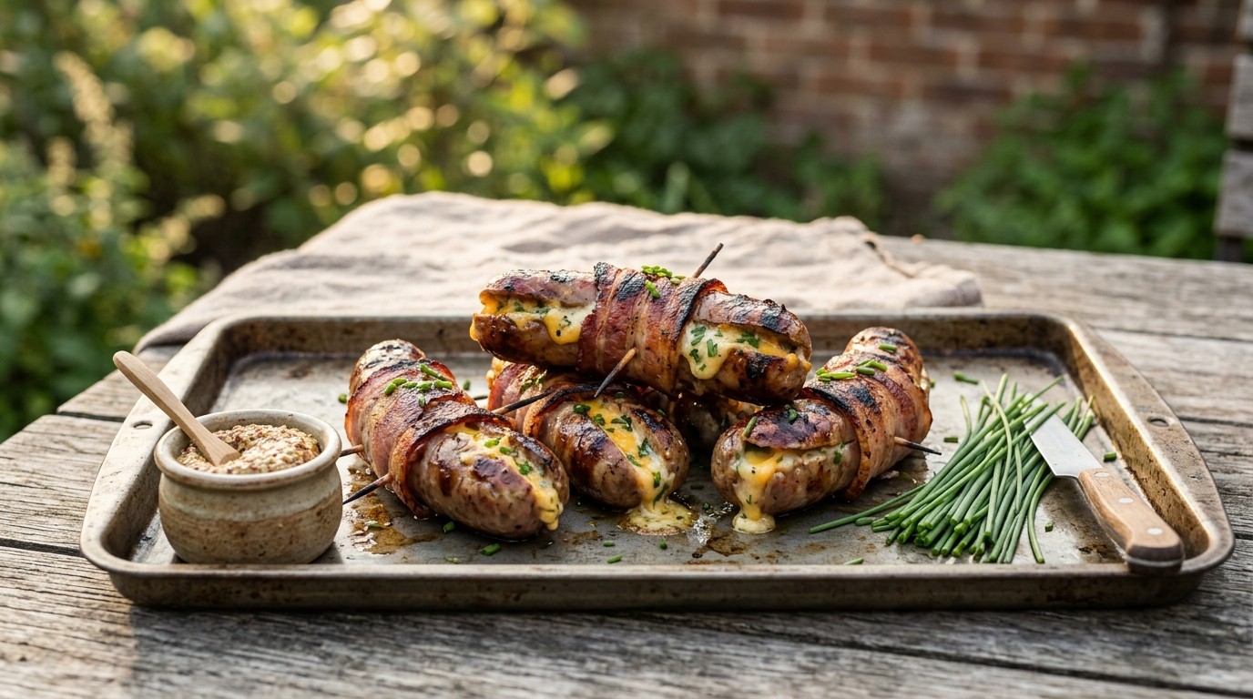 Gevulde BBQ-braadworst