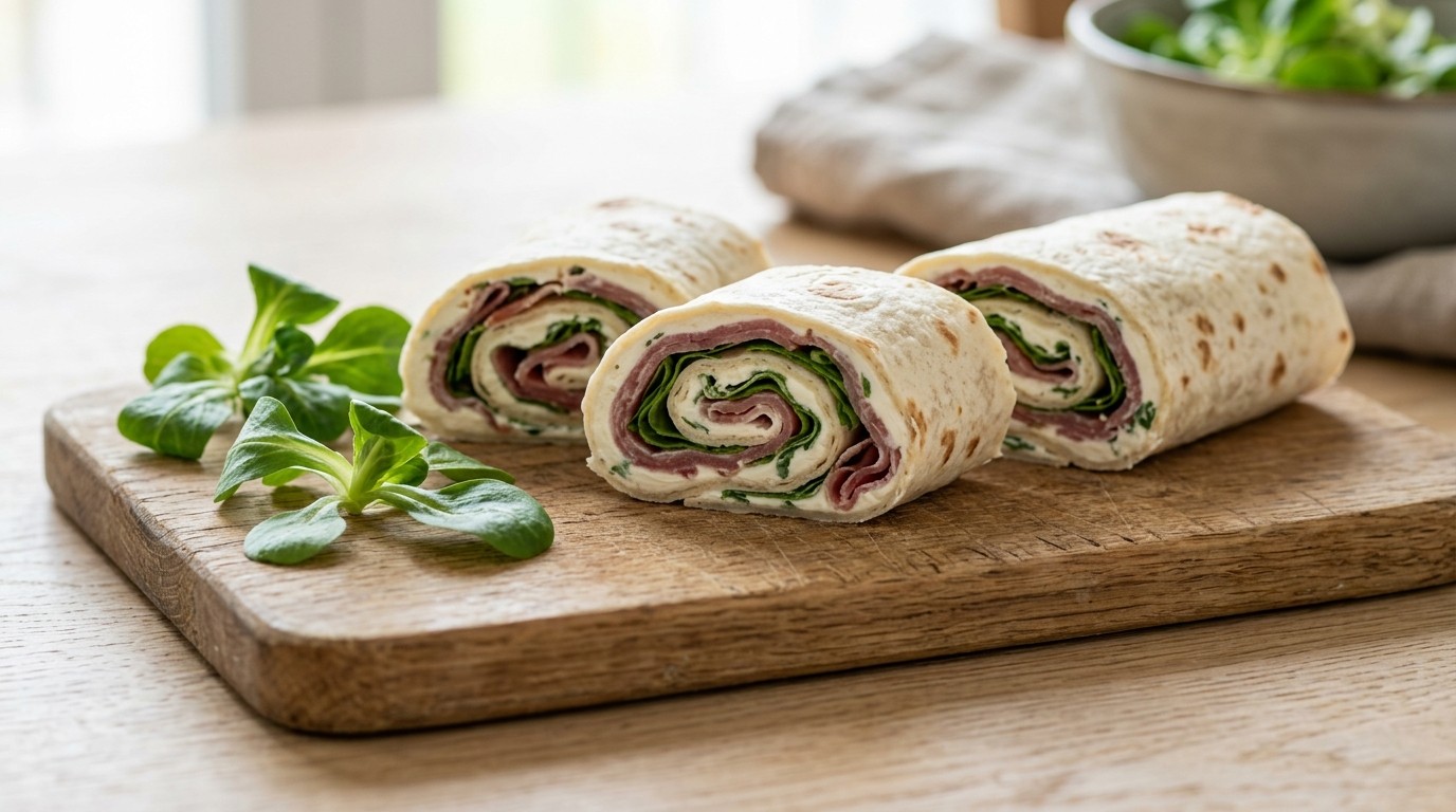 Gevulde Bloemtortilla
