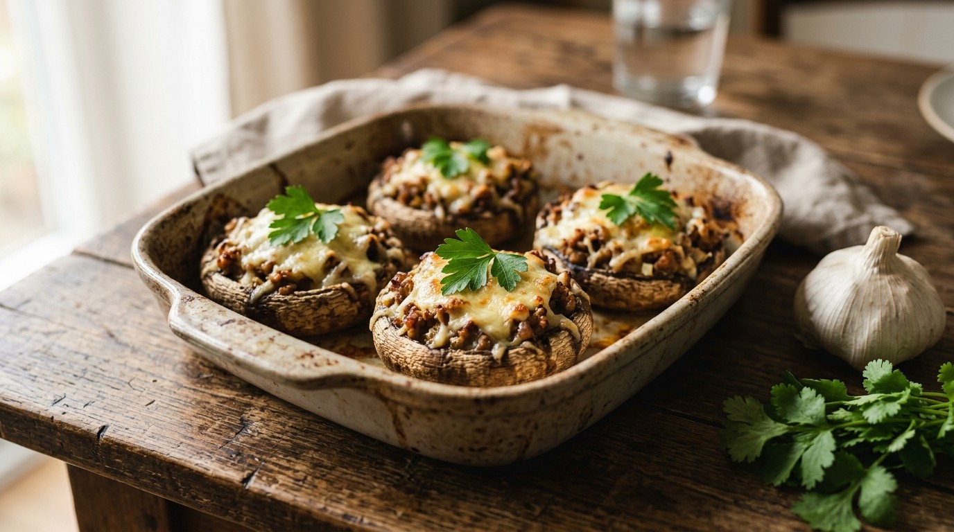 Gevulde champignons