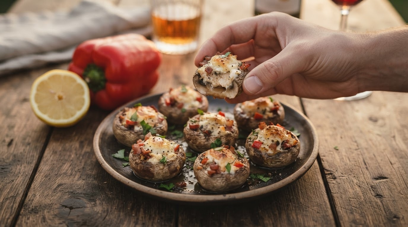 Gevulde champignons