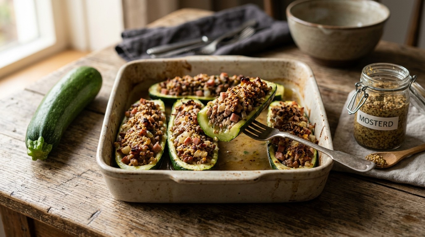 Gevulde courgettes of komkommers