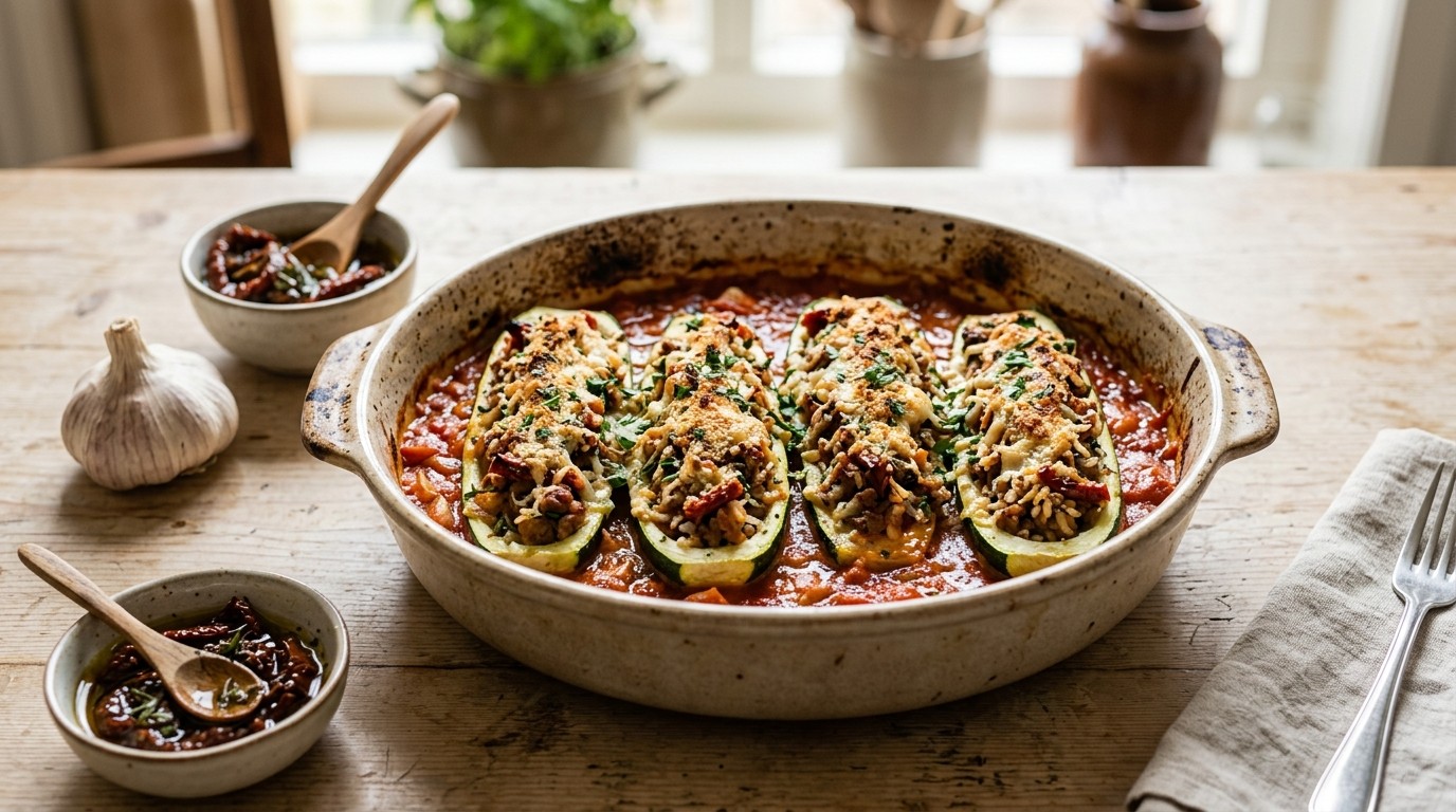 Gevulde courgettes