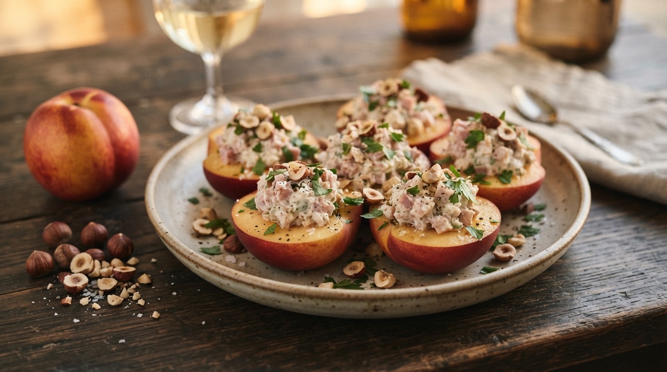 Gevulde nectarines
